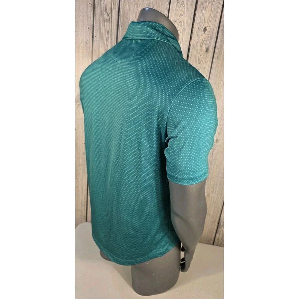Rorie Whelan Golf Polo Green Polka Dots Size Large